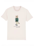 modna damska koszulka z kotem streetwear bawełna organiczna