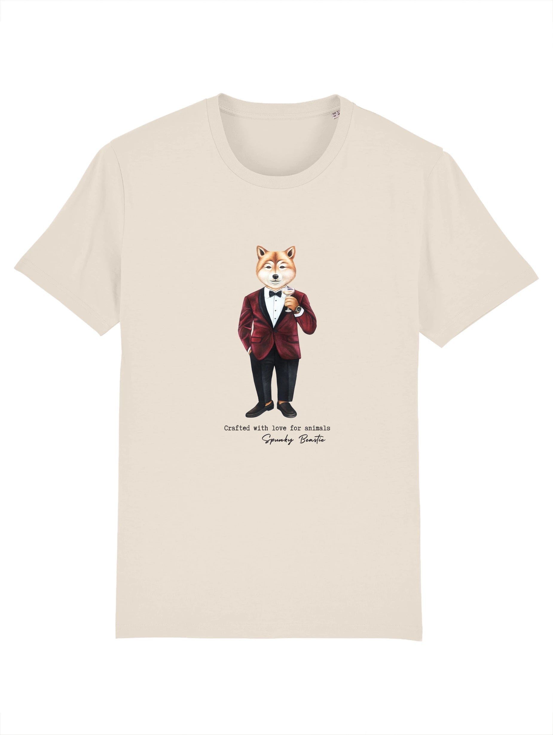 męski tshirt z psem